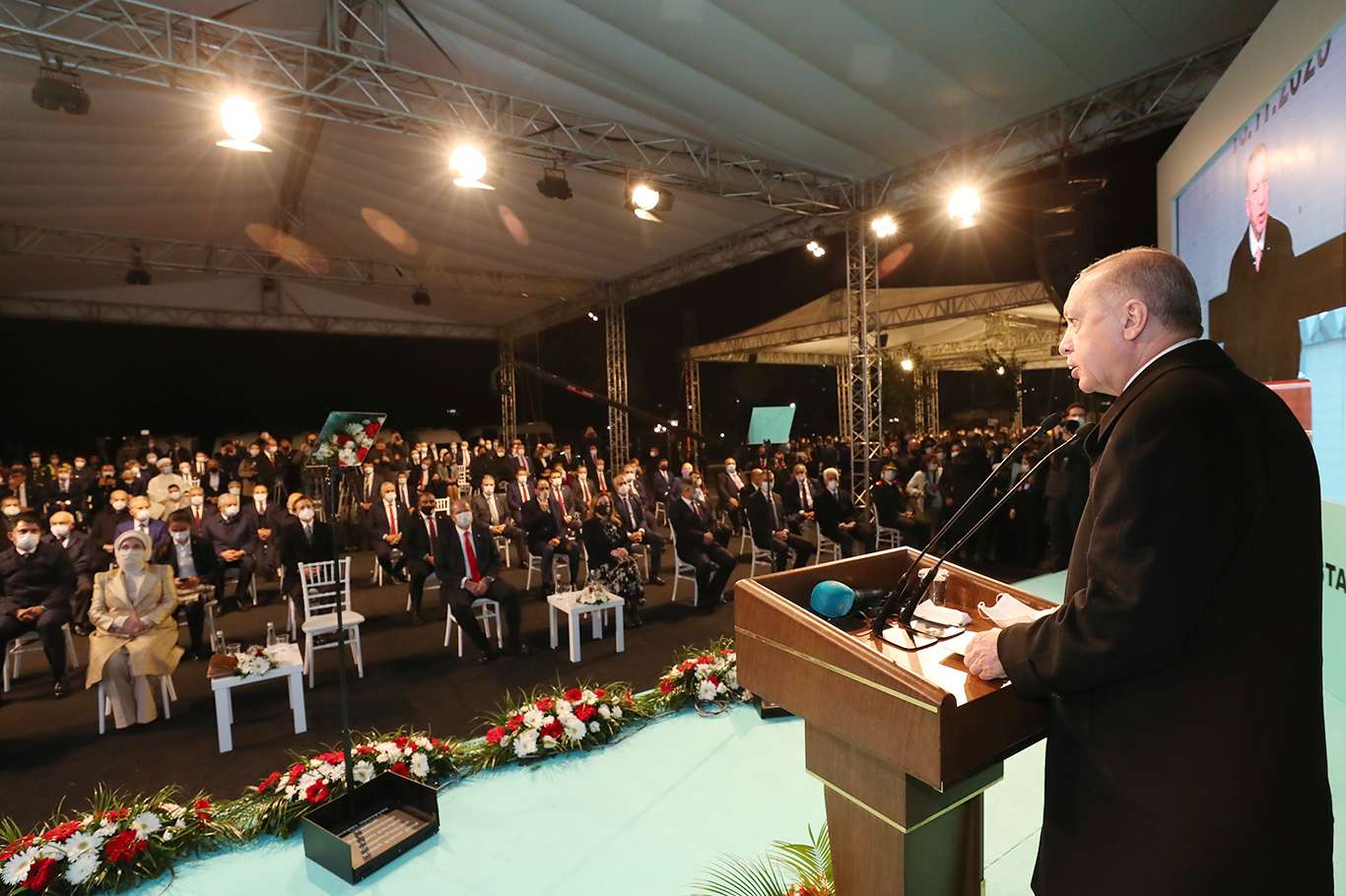 Cumhurbaşkanı Erdoğan Lefkoşa Acil Durum Hastanesinin açılış töreninde konuştu Cumhurbaşkanı Erdoğan Lefkoşa Acil Durum Hastanesinin açılış töreninde konuştu